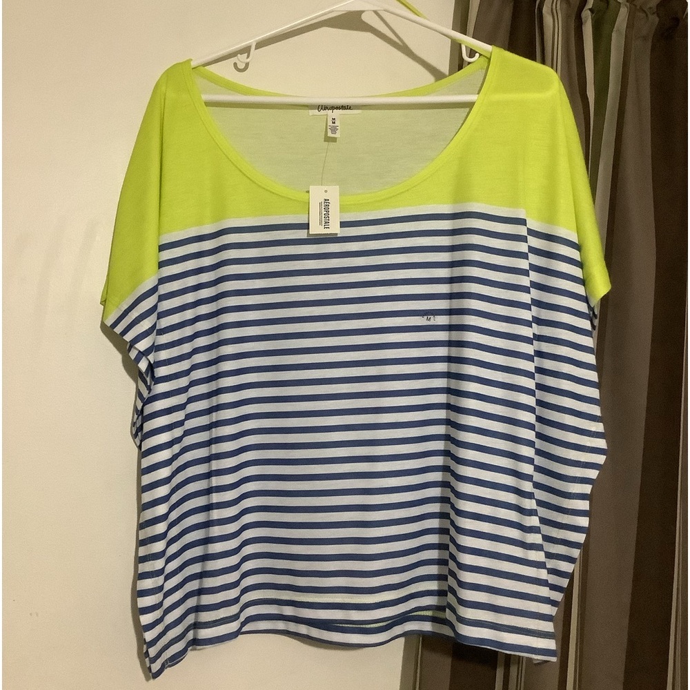 NWT Aéropostale blouse medium color block